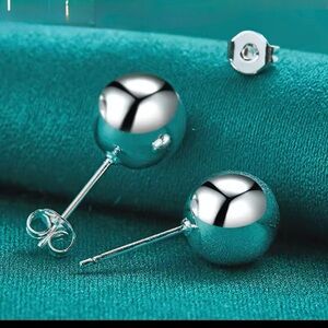 Elegant Sterling Silver Stud Earrings